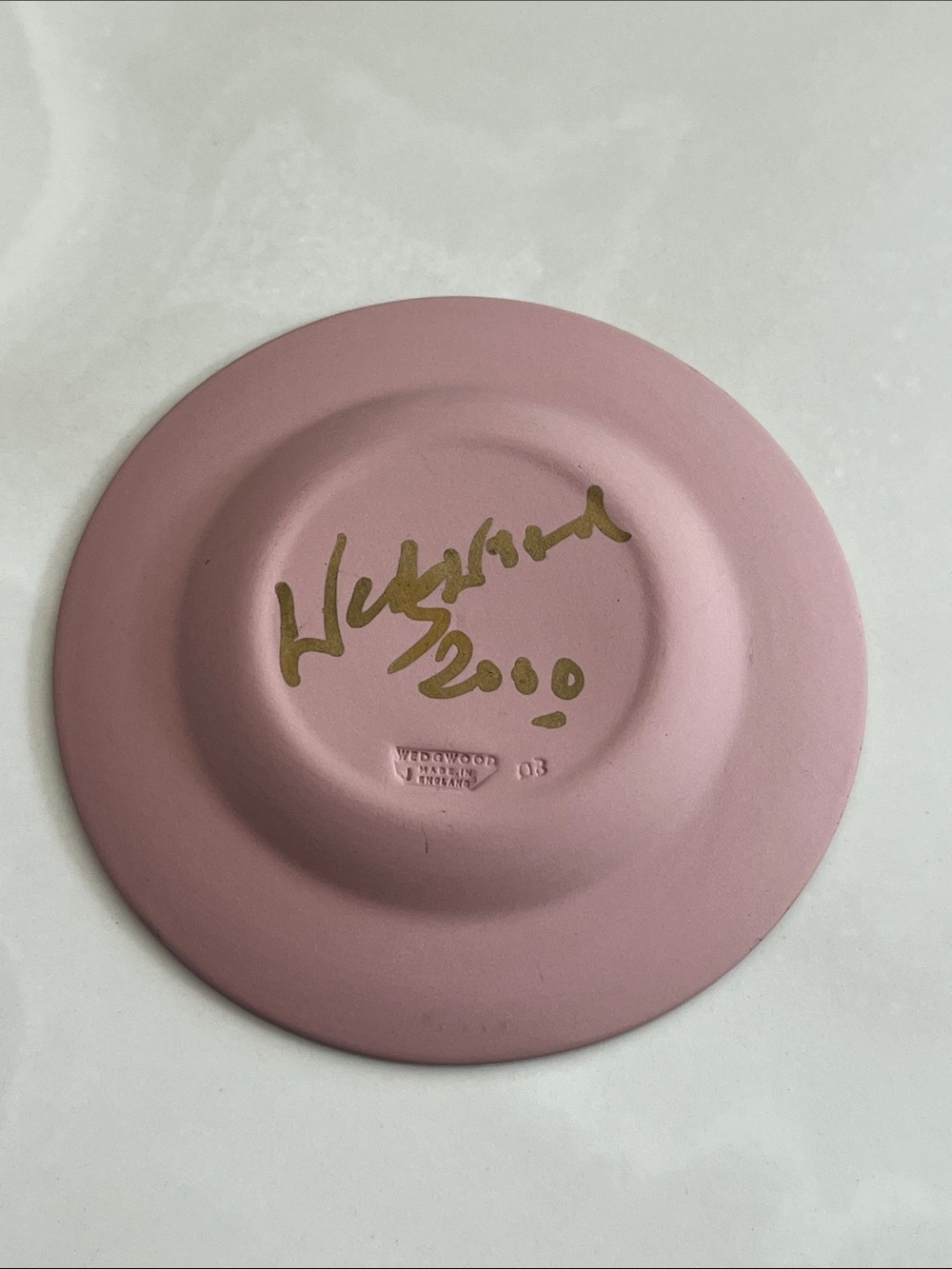 Signed by Lord Wedgwood. Wedgwood Pink Jasperware Starfish Trinket Dish. - Picture 6 of 8